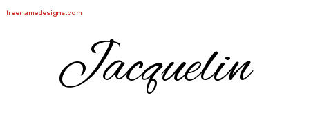 Cursive Name Tattoo Designs Jacquelin Download Free