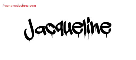 Graffiti Name Tattoo Designs Jacqueline Free Lettering