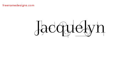 Decorated Name Tattoo Designs Jacquelyn Free