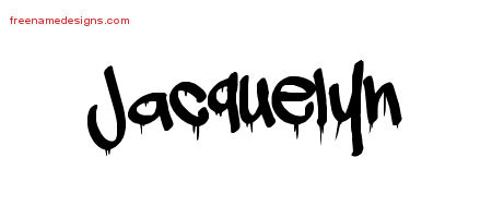 Graffiti Name Tattoo Designs Jacquelyn Free Lettering