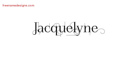 Decorated Name Tattoo Designs Jacquelyne Free
