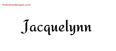 Calligraphic Stylish Name Tattoo Designs Jacquelynn Download Free