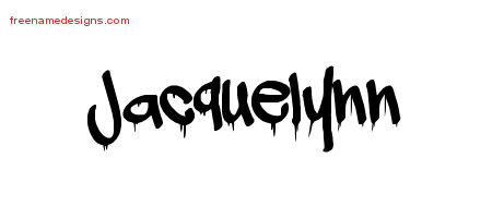 Graffiti Name Tattoo Designs Jacquelynn Free Lettering