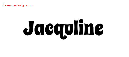 Groovy Name Tattoo Designs Jacquline Free Lettering