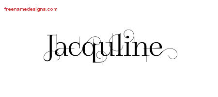Decorated Name Tattoo Designs Jacquline Free