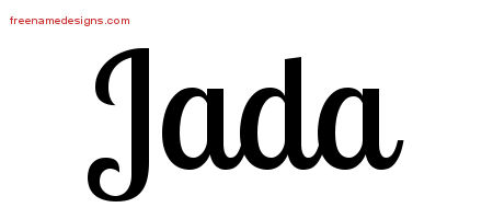 Handwritten Name Tattoo Designs Jada Free Download
