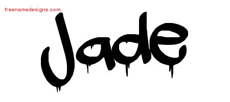 Graffiti Name Tattoo Designs Jade Free Lettering
