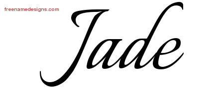 Calligraphic Name Tattoo Designs Jade Download Free
