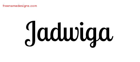 Handwritten Name Tattoo Designs Jadwiga Free Download