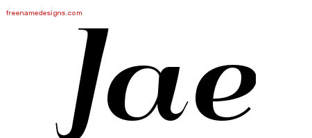 Art Deco Name Tattoo Designs Jae Graphic Download