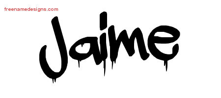 Graffiti Name Tattoo Designs Jaime Free Lettering