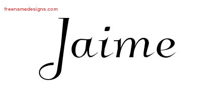 Elegant Name Tattoo Designs Jaime Download Free