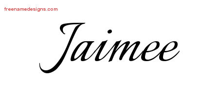 Calligraphic Name Tattoo Designs Jaimee Download Free