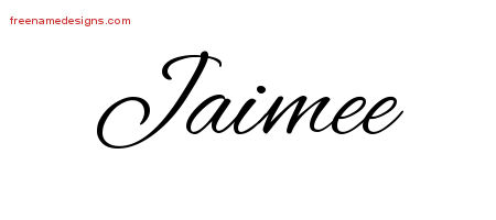 Cursive Name Tattoo Designs Jaimee Download Free