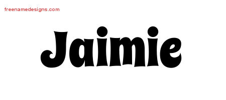 Groovy Name Tattoo Designs Jaimie Free Lettering