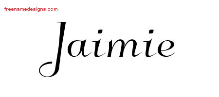 Elegant Name Tattoo Designs Jaimie Free Graphic