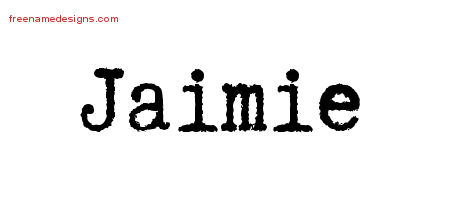 Typewriter Name Tattoo Designs Jaimie Free Download