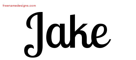 Handwritten Name Tattoo Designs Jake Free Printout