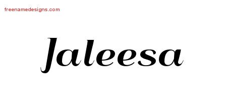 Art Deco Name Tattoo Designs Jaleesa Printable