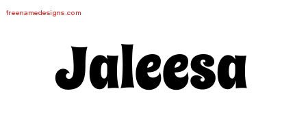 Groovy Name Tattoo Designs Jaleesa Free Lettering