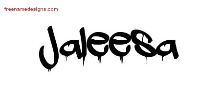 Graffiti Name Tattoo Designs Jaleesa Free Lettering