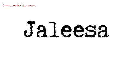 Typewriter Name Tattoo Designs Jaleesa Free Download