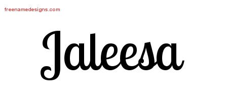 Handwritten Name Tattoo Designs Jaleesa Free Download