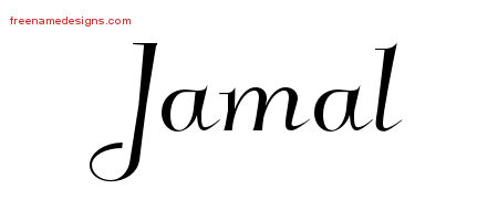 Elegant Name Tattoo Designs Jamal Download Free