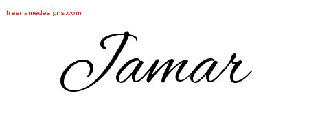 Cursive Name Tattoo Designs Jamar Free Graphic