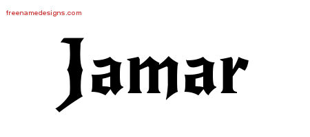 Gothic Name Tattoo Designs Jamar Download Free