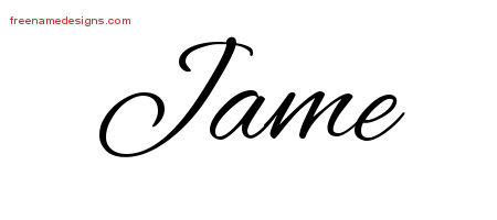 Cursive Name Tattoo Designs Jame Download Free