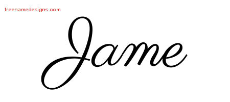 Classic Name Tattoo Designs Jame Graphic Download