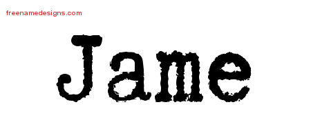 Typewriter Name Tattoo Designs Jame Free Download