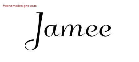 Elegant Name Tattoo Designs Jamee Free Graphic
