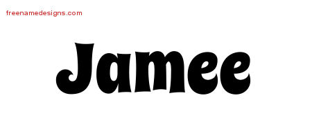 Groovy Name Tattoo Designs Jamee Free Lettering