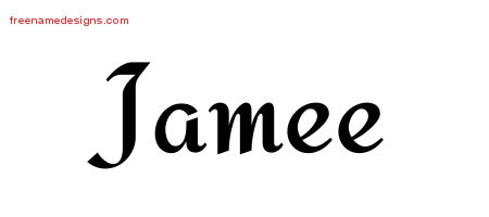 Calligraphic Stylish Name Tattoo Designs Jamee Download Free