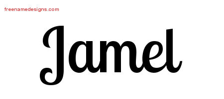Handwritten Name Tattoo Designs Jamel Free Printout