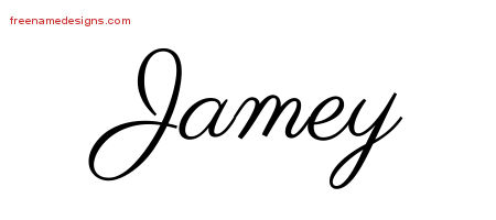 Classic Name Tattoo Designs Jamey Printable