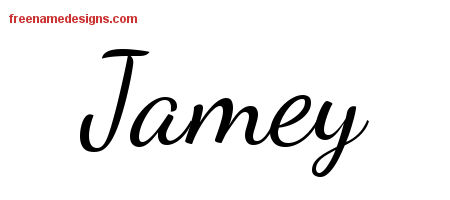 Lively Script Name Tattoo Designs Jamey Free Download