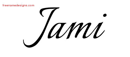 Calligraphic Name Tattoo Designs Jami Download Free
