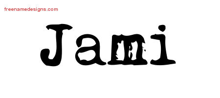 Vintage Writer Name Tattoo Designs Jami Free Lettering