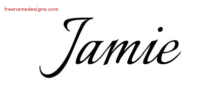 Calligraphic Name Tattoo Designs Jamie Download Free