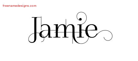 Decorated Name Tattoo Designs Jamie Free
