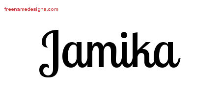 Handwritten Name Tattoo Designs Jamika Free Download