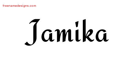 Calligraphic Stylish Name Tattoo Designs Jamika Download Free