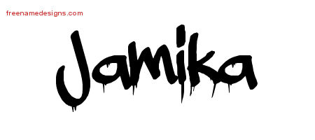 Graffiti Name Tattoo Designs Jamika Free Lettering