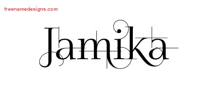 Decorated Name Tattoo Designs Jamika Free