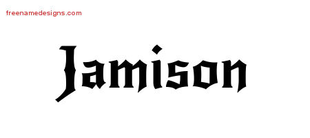 Gothic Name Tattoo Designs Jamison Download Free