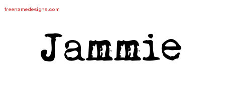 Vintage Writer Name Tattoo Designs Jammie Free Lettering