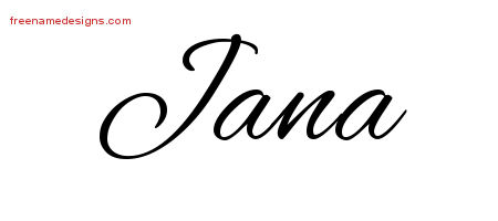 Cursive Name Tattoo Designs Jana Download Free
